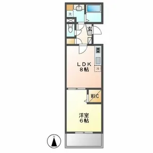 PRIMALE今池【301号室】の間取り