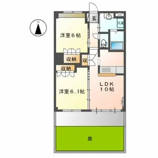 コンフォール前田Ⅲ【1階】の間取り