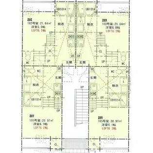 クレール名駅【2階】の間取り