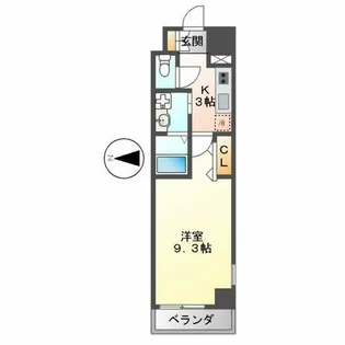 KDXレジデンス今池(旧ISM今池)【1001号室】の間取り