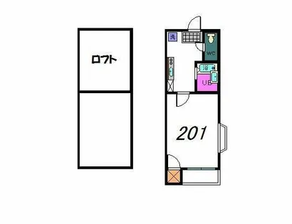 センドック井尻【2階】の間取り