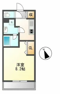 タウンライフ覚王山【203号室】の間取り