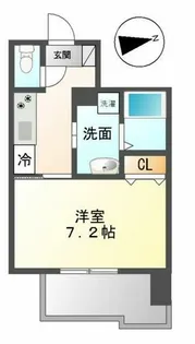 リバーコート砂田橋Ⅰ【202号室】の間取り