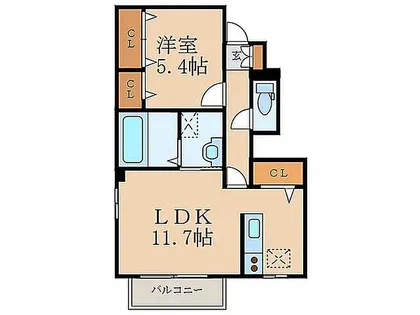 セジュール柏 F【102号室】の間取り
