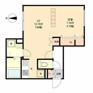 ブランシェ覚王山Ⅱ(Branche覚王山)【2階】の間取り