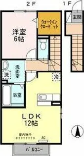 ビューテラス【2階】の間取り