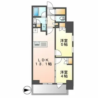GRAN PASEO名古屋伏見【1105号室】の間取り