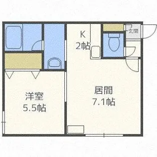 北海道札幌市北区麻生町5丁目【マンション】の間取り