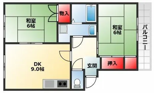 アベニール高石【105号室】の間取り