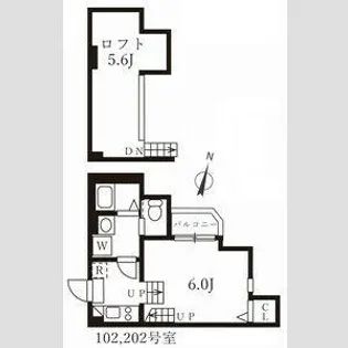 ハーモニーテラス切戸町【2階】の間取り