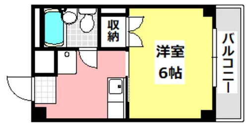 早川ハイツ【401号室】の間取り