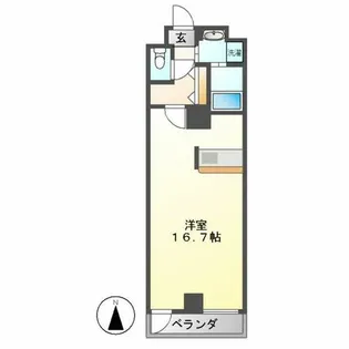 メゾンドール栄【402号室】の間取り
