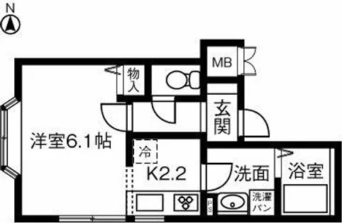 ファルダ不二ヶ丘【2階】の間取り
