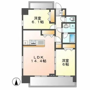 アルヴィ猫洞【801号室】の間取り