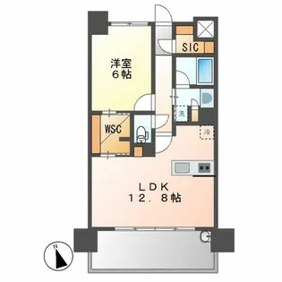 グランパセオ名駅那古野【402号室】の間取り