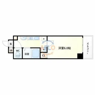 グランパシフィック十三【1階】の間取り