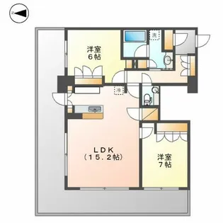 タワー・ザ・ファースト名古屋伏見【4階】の間取り