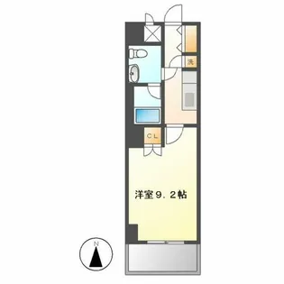 スクエア名駅南【807号室】の間取り
