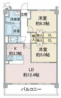 レージュ堀ノ内【2階】の間取り