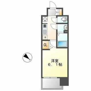 アステリ鶴舞トゥリア【6階】の間取り