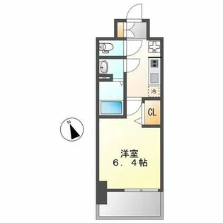 アステリ鶴舞トゥリア【9階】の間取り