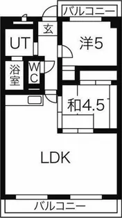 ウィズユー苅安賀【2階】の間取り