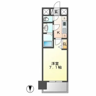 メイクスデザイン鶴舞【3階】の間取り