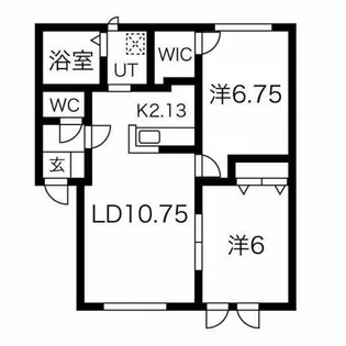 ヒルトップ銭函【2階】の間取り
