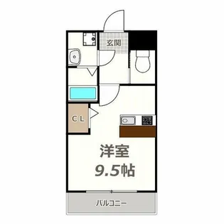 サンライフ北田辺【2階】の間取り