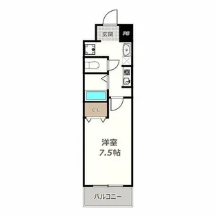 ジュネスコート【403号室】の間取り