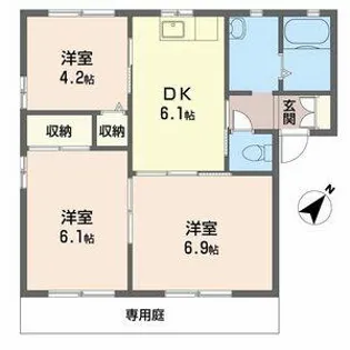 フレグランスアガ【0101号室】の間取り
