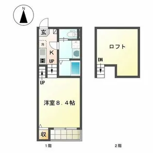 Ruban Kurokawa【102号室】の間取り