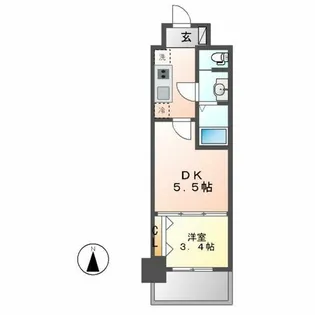 パークアクシス名古屋山王【7階】の間取り