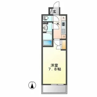 アデグランツ上前津【302号室】の間取り
