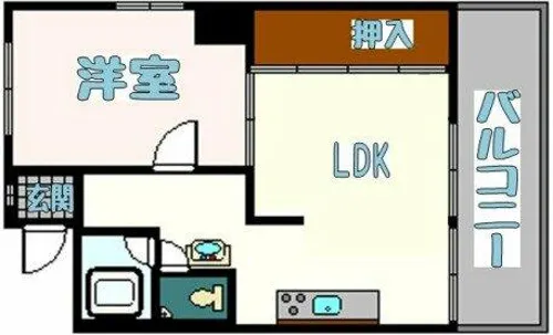 ヴィラ山阪太平【4階】の間取り