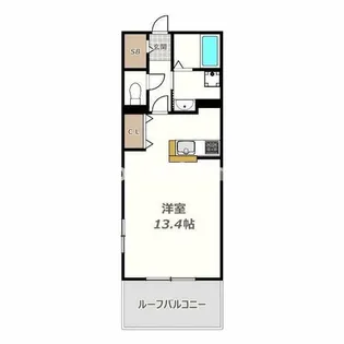 フラット桃ヶ池【1階】の間取り