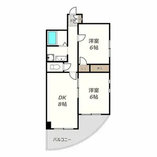 イルマーレ【202号室】の間取り