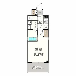 エスリード長居公園PARK AVENUE【15階】の間取り