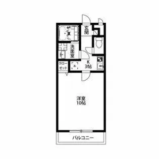 アンプルール リーブル Bonheur【1階】の間取り