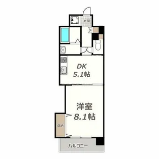 ラパン・ブラン【7階】の間取り