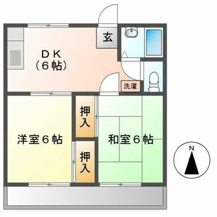 レピュート堀部ハイツ【105号室】の間取り