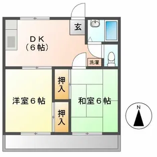レピュート堀部ハイツ【105号室】の間取り