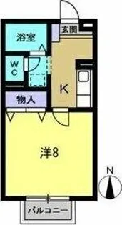 エスペランサ上池【205号室】の間取り