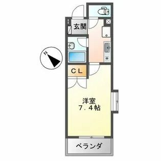シティライフ覚王山【2C号室】の間取り