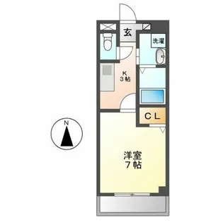 ワピタ名駅【505号室】の間取り