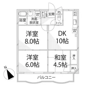 コーポエルム【101号室】の間取り
