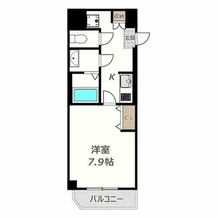 M-City天王寺【101号室】の間取り