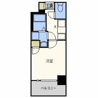 プレサンス天満ステーションフロント【10階】の間取り