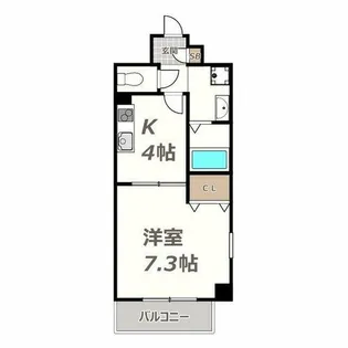 ソレアード昼ヶ丘【702号室】の間取り