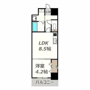 グランパシフィック帝塚山innovation【10階】の間取り